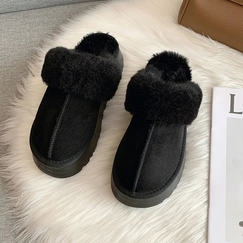 Winter Paws: Cozy Chic Platform Delights