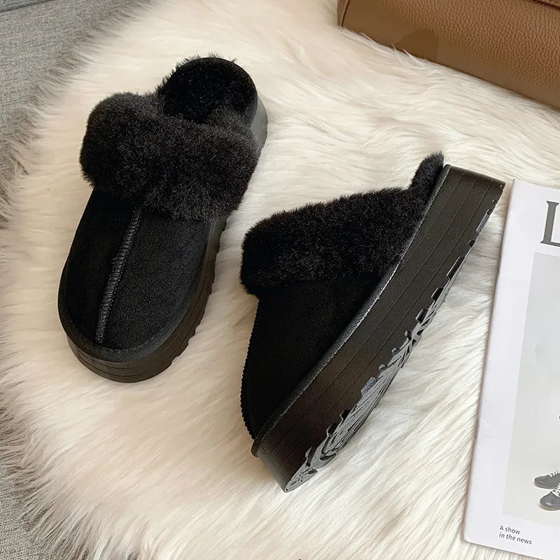 Winter Paws: Cozy Chic Platform Delights